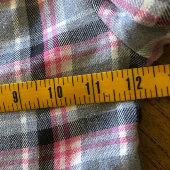 Girl's Youngland Gray & Pink Plaid Dress 5 - Picture 9 of 14